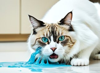 cat health clear liquid vomiting
