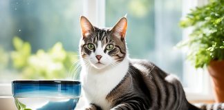 Cat Drinking Water