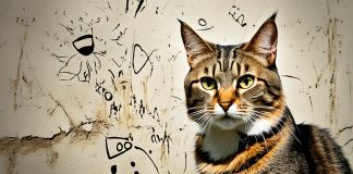 feline instincts and wall scratching