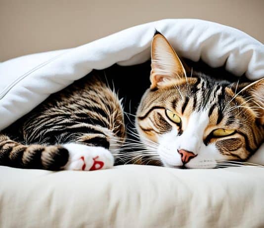 peaceful cat sleeping