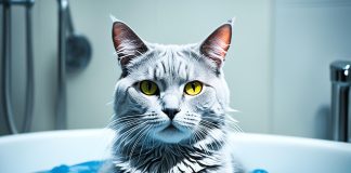 Cat bathing safety