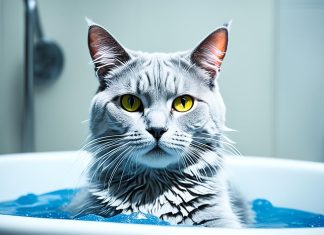 Cat bathing safety