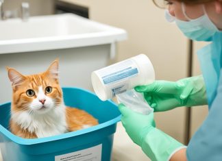 Cat Health Assessment Urine Sample Collection