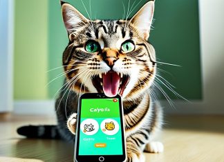 Cat biting phone behavior