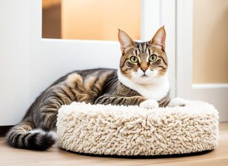 stop cat scratching door